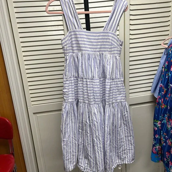 NwotAnthropologie helena purple and white Maxi Dress - Picture 4 of 10